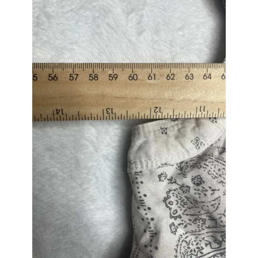 Abercrombie kids‎ Romper Paisley Print Size 11/12 White Gray